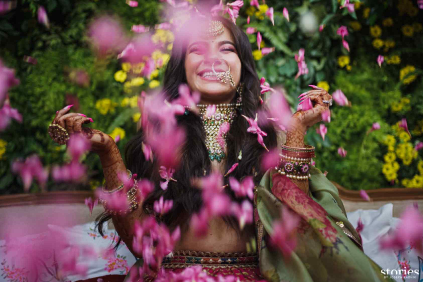 Flower Shower Mehendi