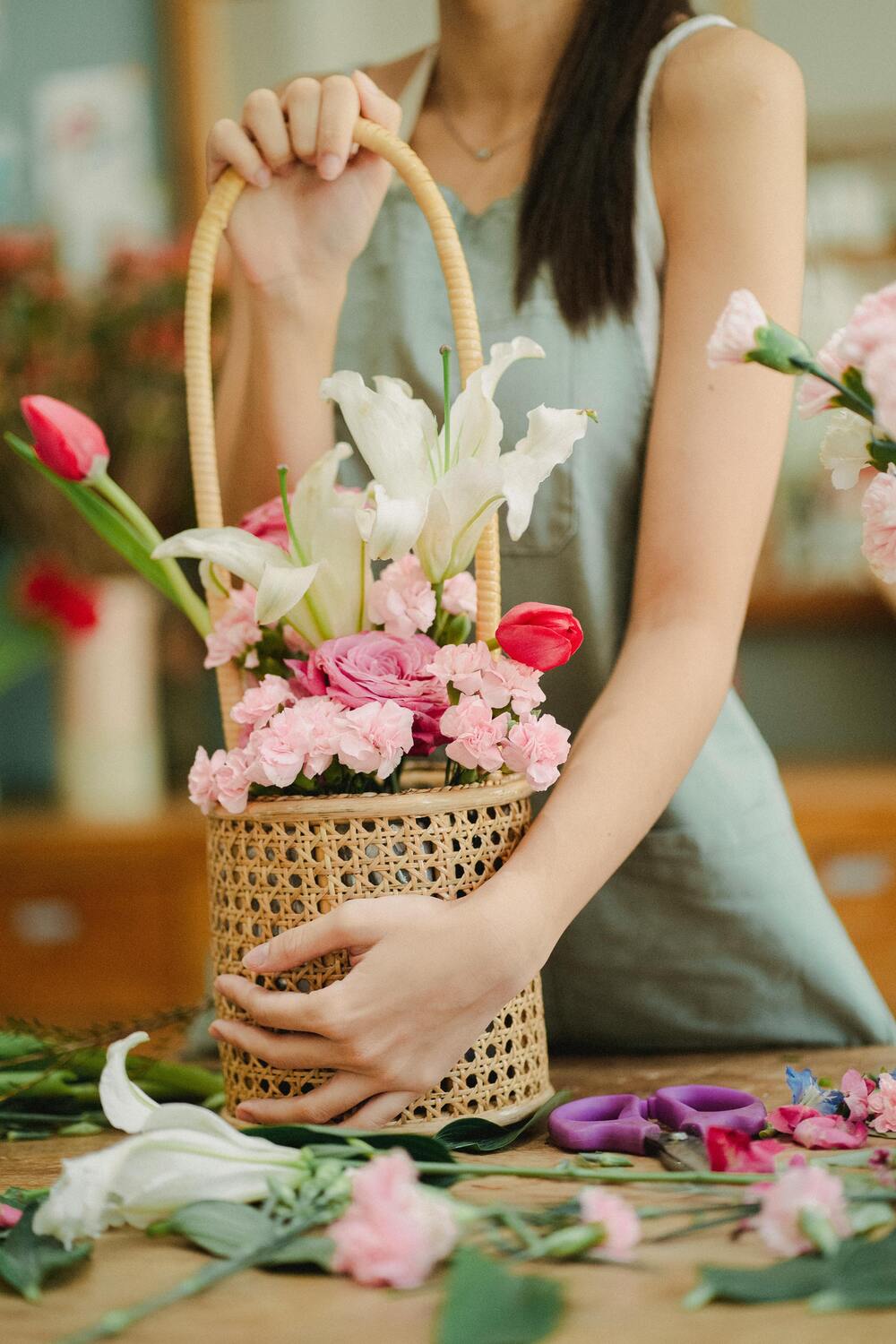 Pink And white roses