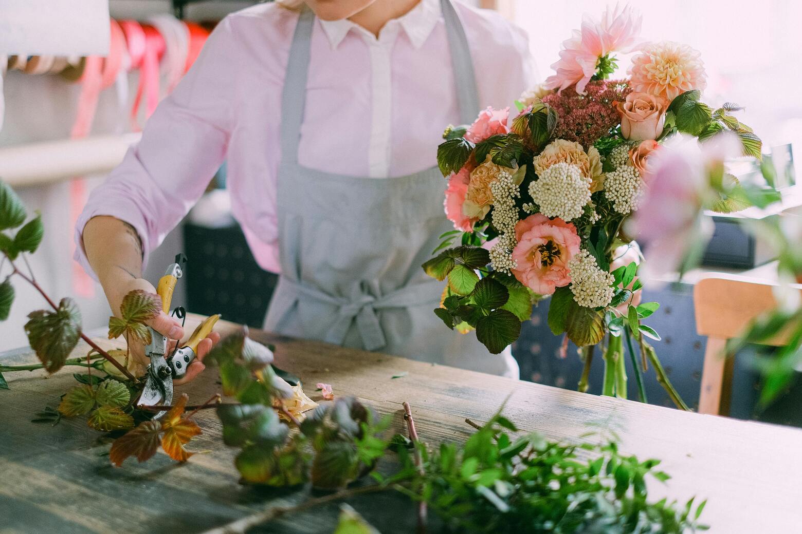 DIY Valentines flower bouquet